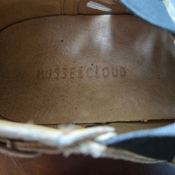 Anthropologie Musse & Cloud Anisse Laser Cut Leather Gray Ankle Boot Size 9 - Picture 7 of 8